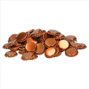 Tapa Corona 26mm Cobre 100 unidades